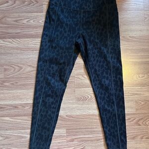 Black Leopard Print Leggings